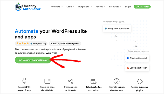 Uncanny Automator WordPress Automation and Integration Plugin